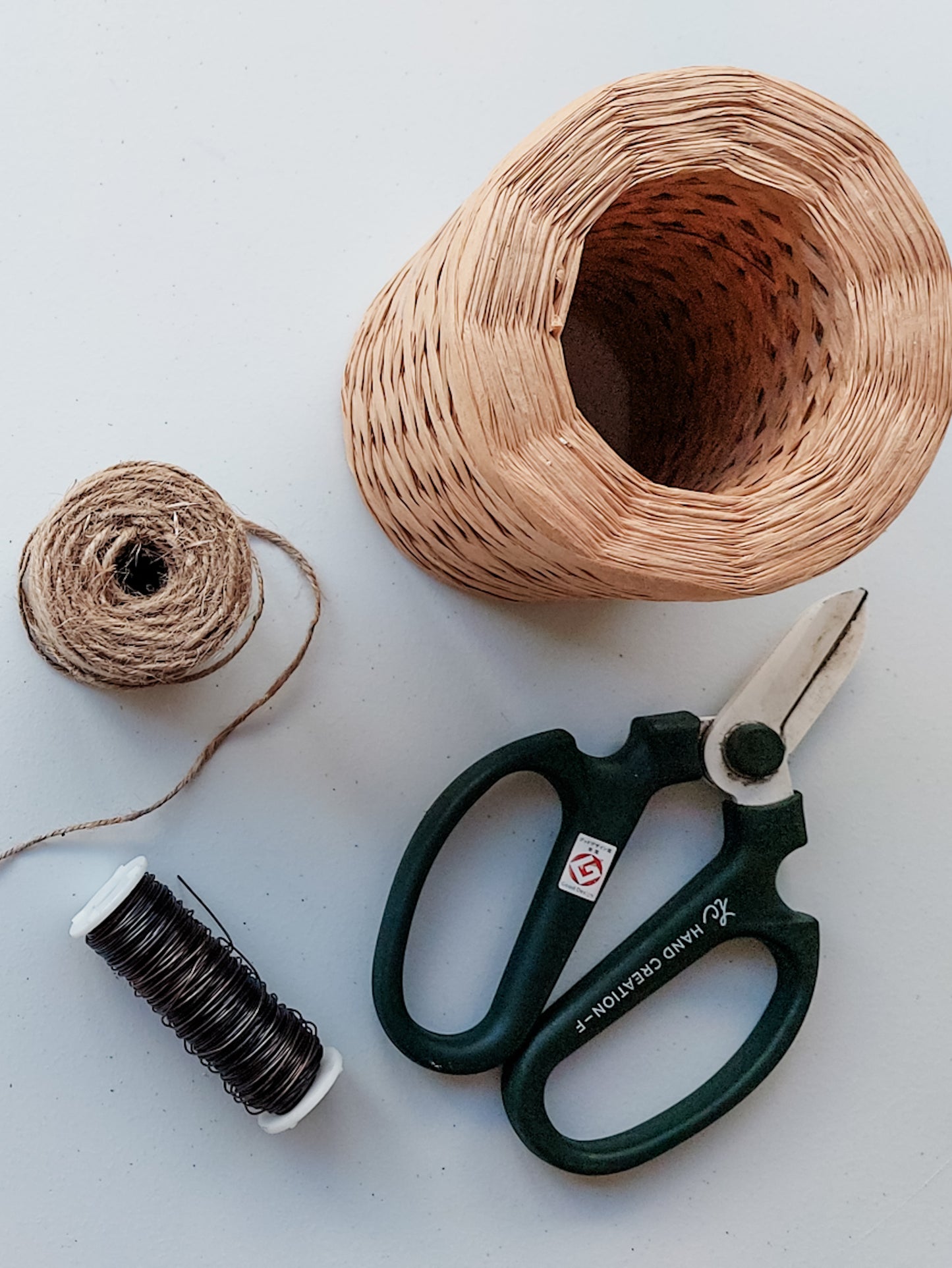 Wreath making supplies.